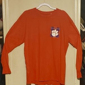 Clemson Orange Pressbox long sleeved tshirt